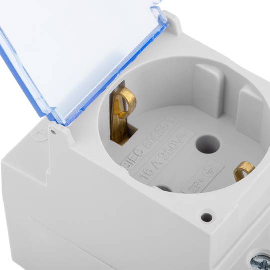Schuko modular socket 16A for DIN rail