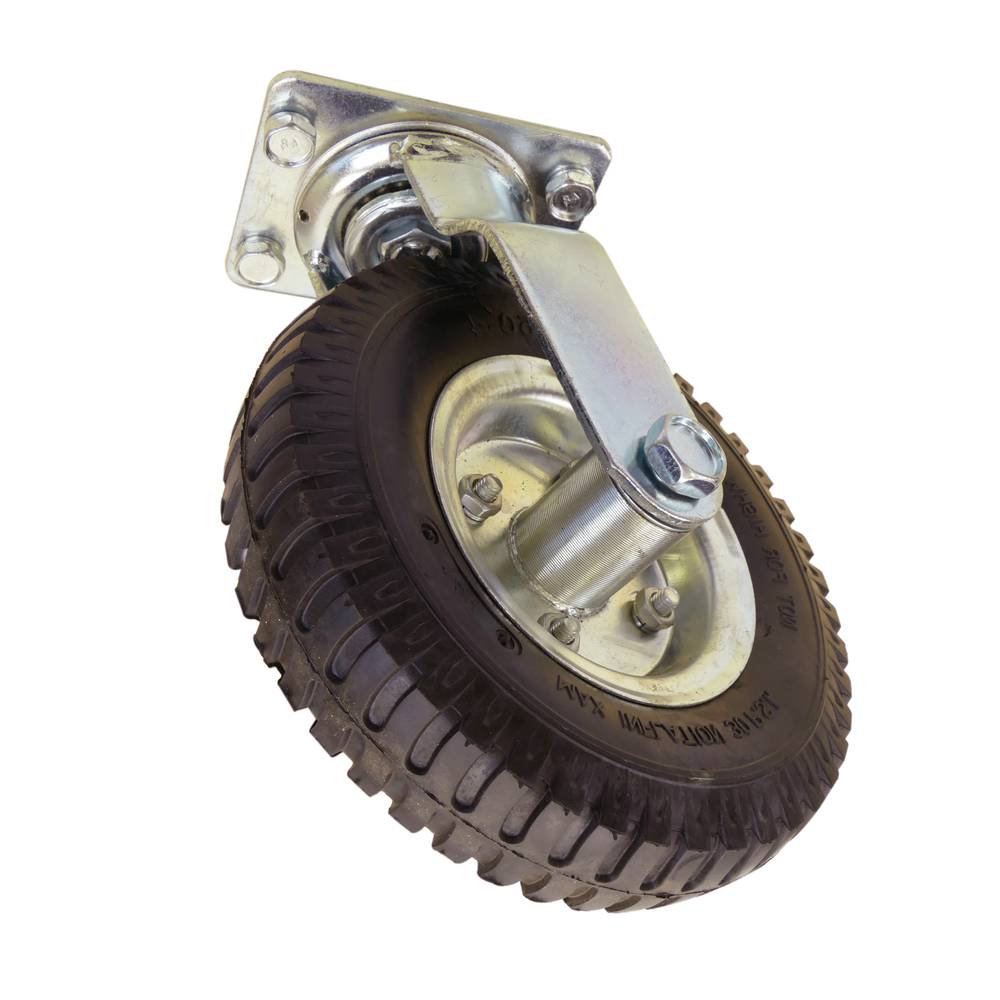 Carrinho de aço com pneus e 350 kg de carga 91x62cm