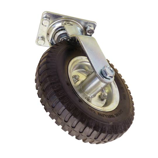 Carrinho de aço com pneus e 350 kg de carga 91x62cm