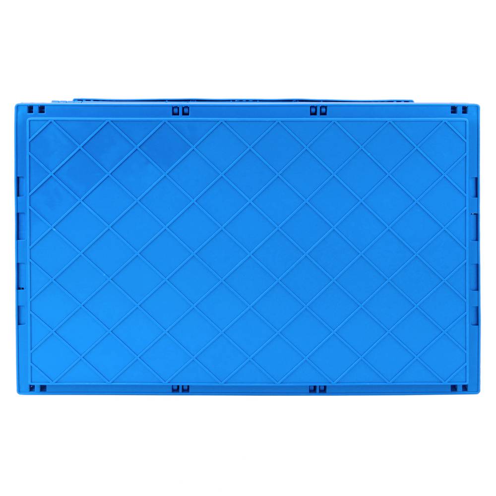 Eurobehälter Kunststoff EuroBox klapp und stapelbarer. Stapelbox blauer mit Deckel 60x40x32cm 65L