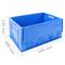 Eurobehälter Kunststoff EuroBox klapp und stapelbarer. Stapelbox blauer mit Deckel 60x40x32cm 5-pack