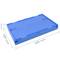 Eurobehälter Kunststoff EuroBox klapp und stapelbarer. Stapelbox blauer mit Deckel 60x40x32cm 5-pack