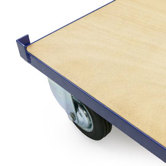 Euro pallet loading and transport platform with wheels with side stops 1210x810x220 mm 500 Kg