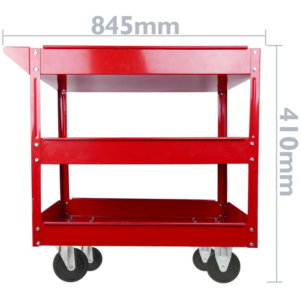 Transporte de mercadorias com 3 níveis e bandejas de 750x390 mm de ferramenta Tolsen