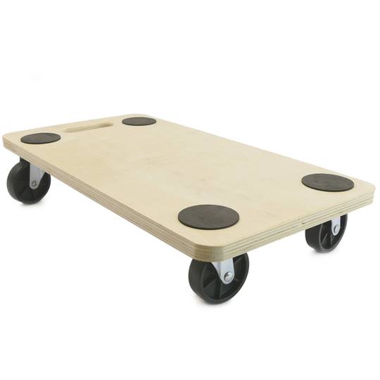 Plataforma de carga e transporte com rodas 560 x 290 mm