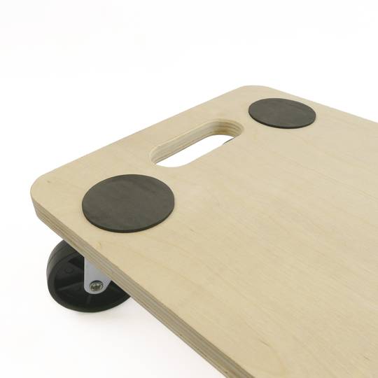 Plataforma de carga e transporte com rodas 560 x 290 mm