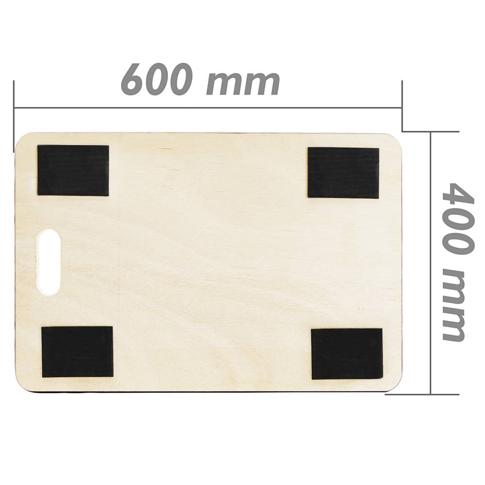 Plataforma De Carga Y Transporte Con Ruedas 600 X 400 Mm Cablematic