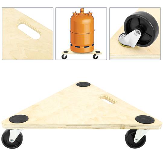 Transportroller Rolluntersetzer Lade und Transport mit Rollen und dreieckig 545 mm