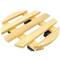 Rond houten platform met wielen 30 cm