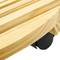 Rond houten platform met wielen 30 cm
