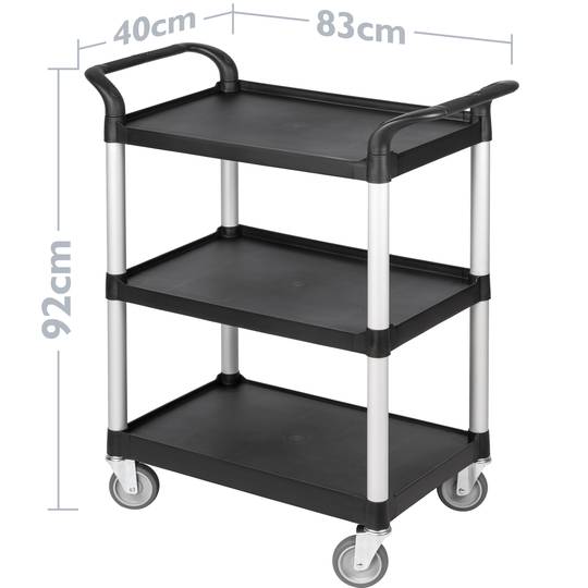 Carro de transport amb 3 safates 83 x 40 x 92 cm