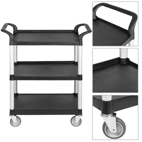 Carro de transporte con 3 bandejas 105 x 50 x 92 cm