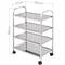 Transport trolley cart with 4 trays 55 x 31 x 80 cm