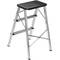 Taburete ligero de aluminio plegable de 3 peldaños con relieve antideslizante