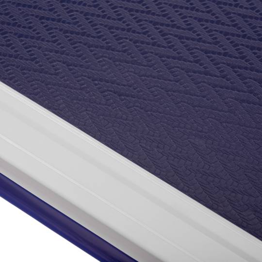 Folding metal wheelbarrow with 4 wheels 150 kg blue