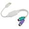 Adaptador USB A macho a 2x PS/2 blanco 10 cm de Lanberg AD-0025-W