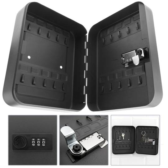 Szafka na klucze z 20 haczykami i zamkiem w kombinacji 3 cyfr