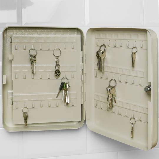 Armário de chaves com 40 ganchos com fechadura
