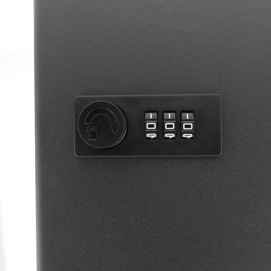 Armario de llaves con 24 ganchos y cerradura con combinación de 3 dígitos