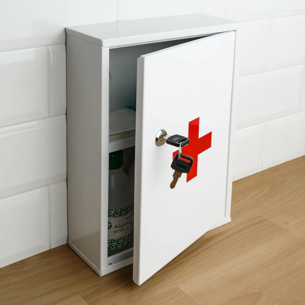 Medical Cabinet First Aid Metal Wall, Laminate Flooring Or Cabinets First