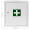 Farmaciola de primers auxilis. Armari metàl·lic de paret de 322 x 140 x 361 mm