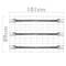60-pack Grid shelving for pallet 1010 x 890 mm galvanized steel and reinforced 4 mm
