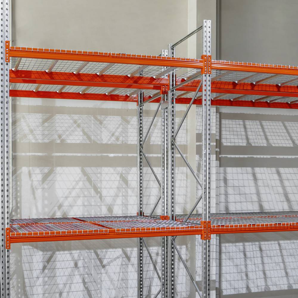 60-pack Grid shelving for pallet 1010 x 890 mm galvanized steel and reinforced 4 mm