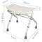 Tabouret de douche pliant antidérapant et réglable en hauteur 50x30 cm