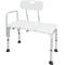 In hoogte verstelbare antislip badkuipzitting met armleuningen voor senioren