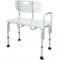In hoogte verstelbare antislip badkuipzitting met armleuningen voor senioren
