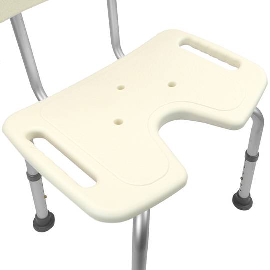 Shower chair with discount hole