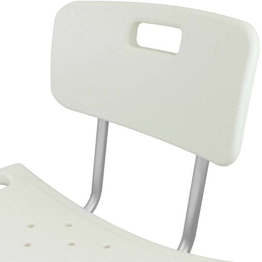 In hoogte verstelbare antislip douchestoel voor senioren met gat