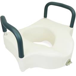 Réhausseur de WC toilettes et salle de bains avec accoudoirs pour WC