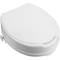 Raised toilet seat for WC with cap for adults