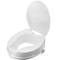 Raised toilet seat for WC with cap for adults