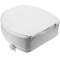 Raised toilet seat for WC with cap for adults