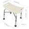 Tabouret de douche ergonomique réglable en hauteur renforcé