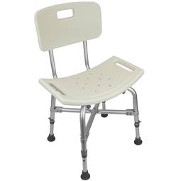 Silla de ducha antideslizante regulable en altura reforzada para personas mayores