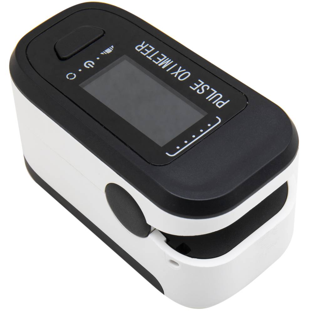 Tensiomètre Oxymètre de pouls à saturation en oxygène au bout des doigts  avec écran à LED (noir)