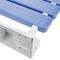 Assento de banho dobrável. Cadeira de chuveiro para idosos em plástico e alumínio azul 320x328mm
