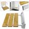 Siège de douche rabattable. Chaise pliant en bois bambou et aluminium 320x328mm
