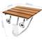 Siège de douche rabattable. Chaise pliant en bois tropical et aluminium 380x338mm