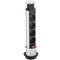 Retractable tower power strip with 4 sockets schuko 16 A 250 V