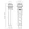 Retractable tower power strip with 4 sockets schuko 16 A 250 V