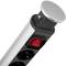 Retractable tower power strip with 4 sockets schuko 16 A 250 V with switch