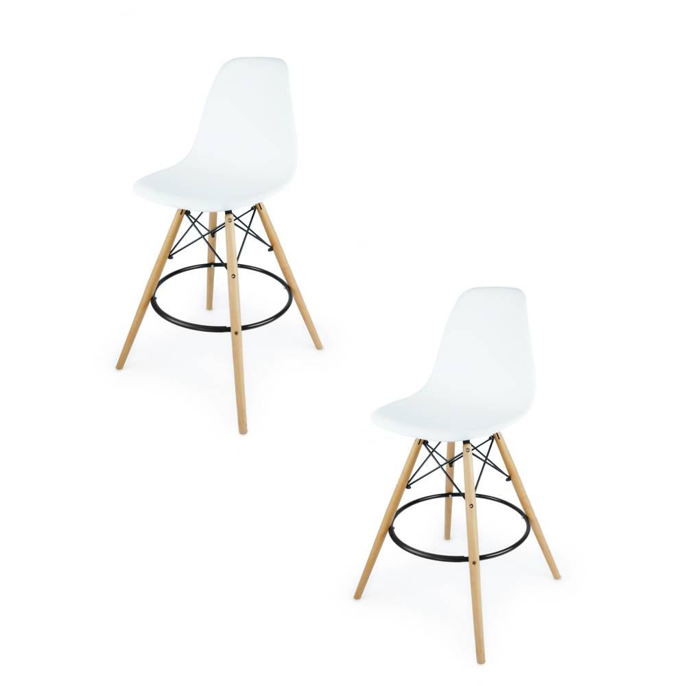 High chair inspired in Eiffel Tower white 2 units