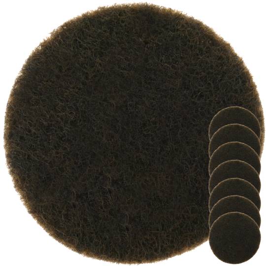 Adhesive felt for furniture Round 27mm Brown 8 units