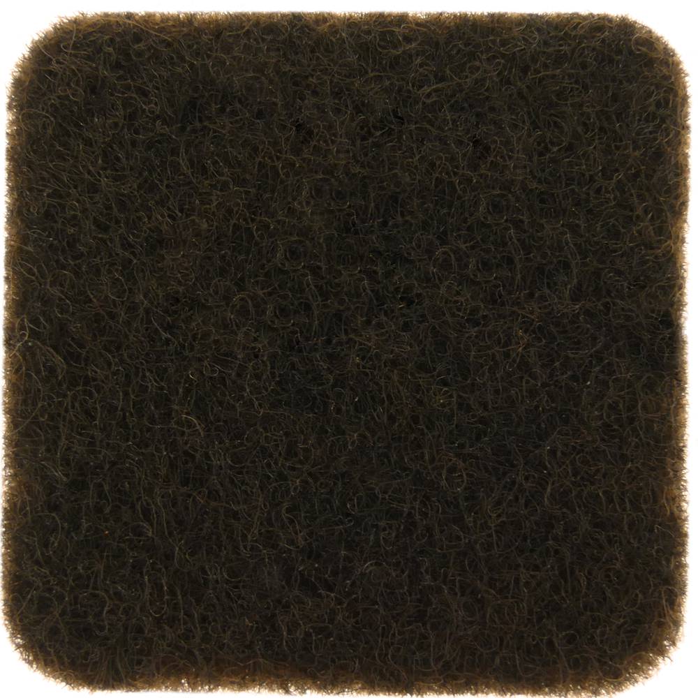 Feltre adhesiu per a mobles quadrat 22x22 mm Marró 12 unitats