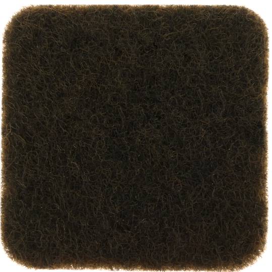 Feltre adhesiu per a mobles quadrat 22x22 mm Marró 12 unitats