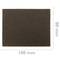 Adhesive felt for furniture Rectangular 85x100 mm Brown 12 units